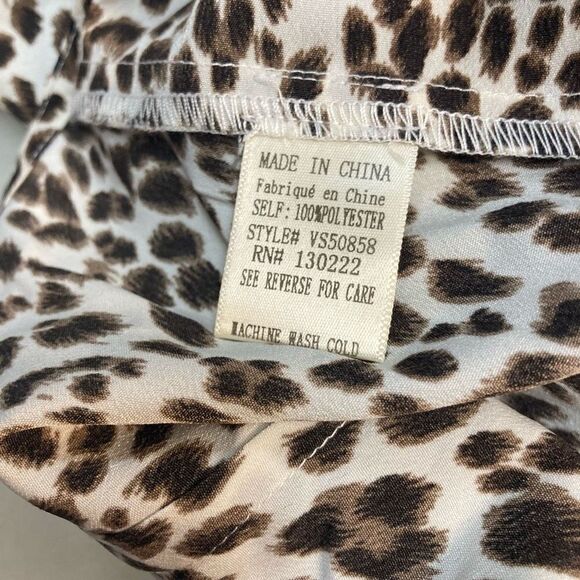 VERY J Ruched Animal Print Midi Skirt Size Large  Hand Measures Smaller - Picture 4 of 10